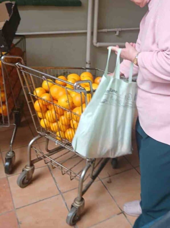 Tonne lemoene is aan bejaardes van Blommefonds te huis vir hul kom lemoene haal. Meeste inwoners is SASSA bejaardes.