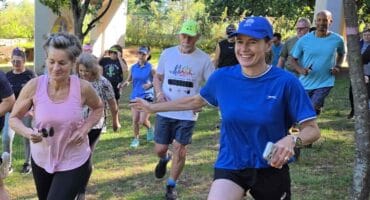 Die 250ste Egweni River Lodge parkrun is vanoggend in Parys voltooi. Foto: Liezl Scheepers
