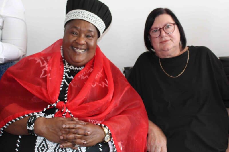 On the right is Elzabe Rockman, Free State MEC for Agriculture, Rural Development and Environmental Affairs, at the Women in Agriculture Imbizo held in Parys the past weekend. Photos:  Liezl Scheepers
