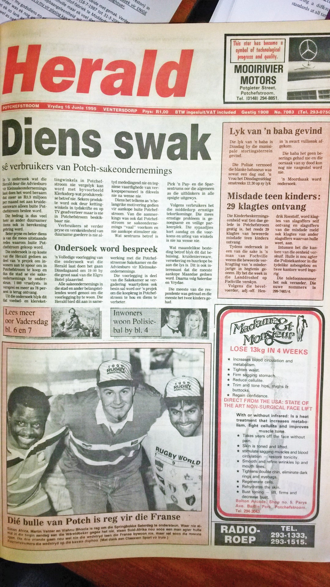 16 Junie 1995 voorblad