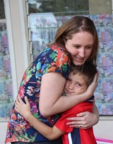 Ilonka Steenkamp groet haar seun, Divan Steenkamp