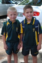 Wicus Janse Van Vuuren en sy maatjie Jean-Micheal van Tonder gaan hulle eerste dag saam begin.