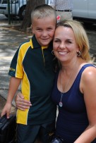 Willem Retief saam met sy ma Linda.