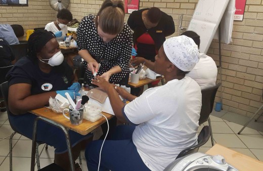 Inmates receiving training in Potchefstroom