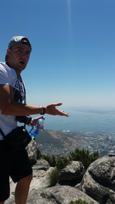 Alonso Grandio enjoying his first time in South Africa.