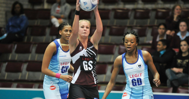 UCT Ikeys v NWU Pukke , Marike Maree of Pukke during the 2016 Varsity Sports Netball series, Cape Town, Monday 18 September 2016. Maties Sports Centre Photo by: Luigi Bennet/SASPA