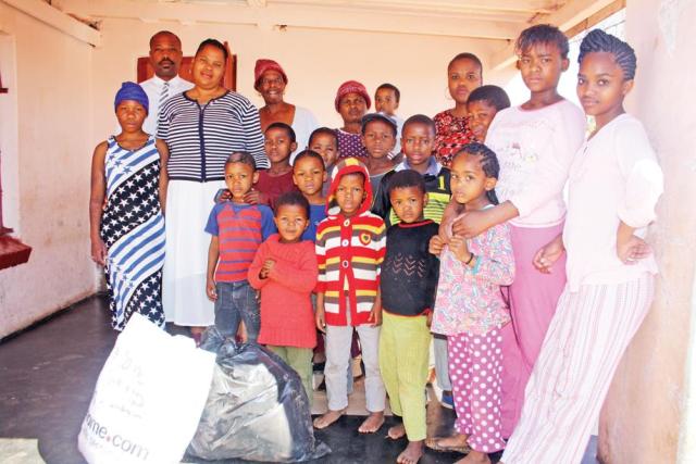 Ntime Mphele Ngwana recently donated clothing to the shelter.  Photo: Selogile Leshage