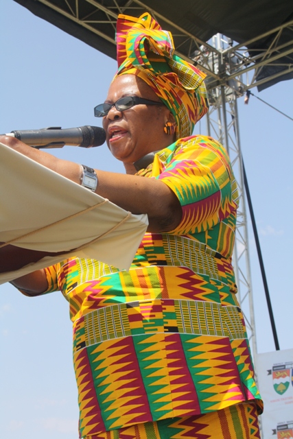 Executive mayor of Dr Kenneth Kaunda district municipality, Barei Segotso-Mosiane. Photo: Selogile Leshage 
