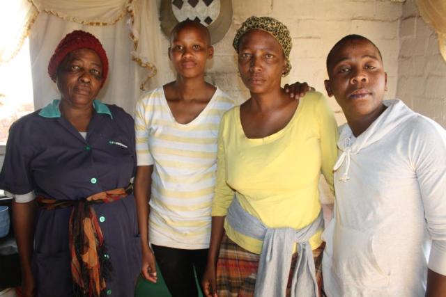 The heartbroken family that is struggling to bury their loved one. Photo: Selogile Leshage