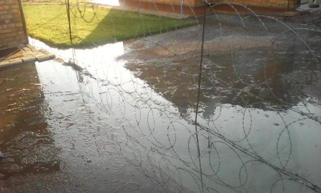 Sewage spillage in Ext. 11.