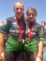 Andrea de Wall and Kristen Louw has a tremendous race in their respective vategories. Louw took first place (junior women) and De Waal too third place (Youth girls)