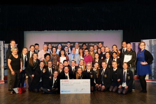 Die wengroep, Hoërskool Durbanville met Fragmente. Foto: Annemarie Wichmann 