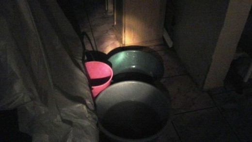 Sleepless nights in a flooded house