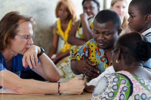 Dr Venter with some of his patients.