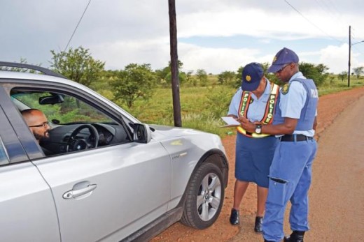 Const. Moeketsi Mosiane and Sgt. Dikeledi Mokotedi on duty during Operation Back to Basics. 