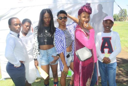Lesego Mokoena, Thabo Sereetsi, Auston Walet, Justin Stuurman, Tshepang Dithebe, and Tshepiso Lebeko during the event on Saturday.  