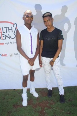 Elroy Sei and Sipho Sofe at the Anova event on Saturday.