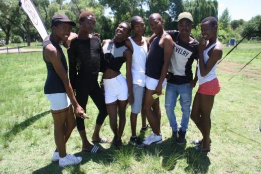 Morena Banda, Randy Noge, Ntando Phelane, Neo Morabe, Andile Ken, Siphosakhe Manana, and Kabelo Selahla took part in the Anova event at the Trimpark on Saturday. 