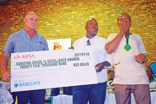 Billy Liebenberg from Big B Chickens, Kenneth Nkosi and Thapelo Skosana. Photos: Selogile Leshage