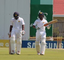 Kusal Perera and Jeevan Mendis batted manfully in the Potchefstroom heat