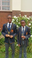 Here are Potch Boys High’s top swimmers. Senior Victor Ludorum, Pablo Maimane (left) and junior Victor Ludorum, Mogorosi Leeuw (right)