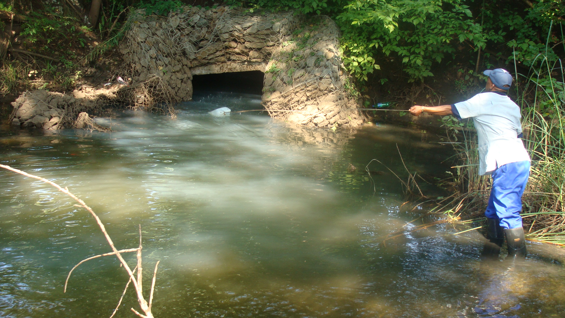 Die Departement Water en Sanitasie het dadelik opgevolg na die Herald hul kommentaar oor 'n rioollek gevra het. Foto: Verskaf