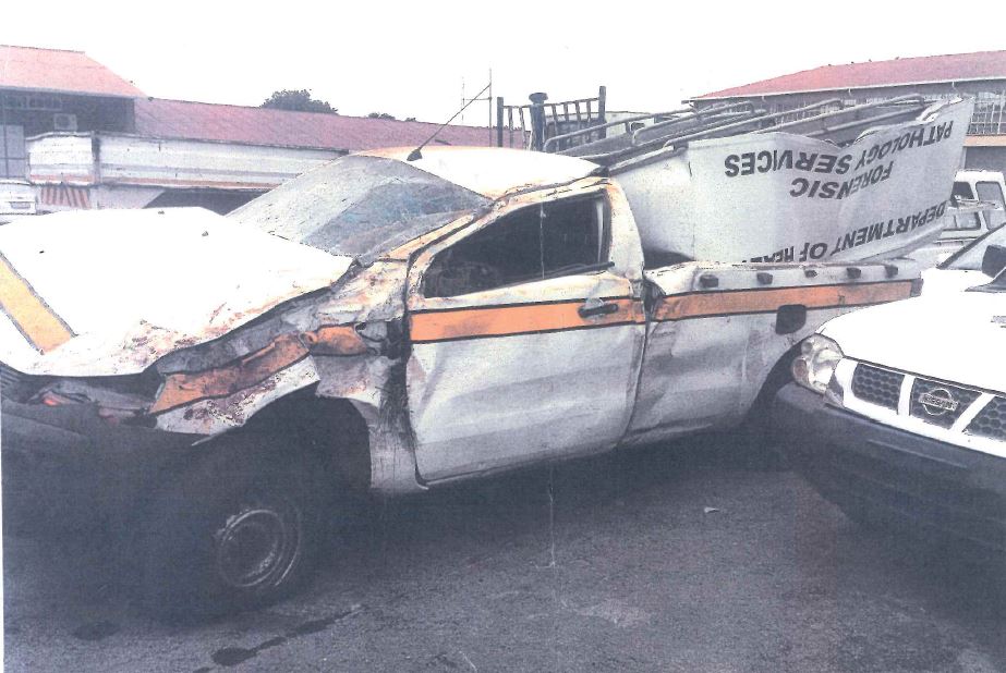 The official, who was off duty at the time, crashed the state vehicle, valued at R400 000 while taking his girlfriend to Ventersdorp.