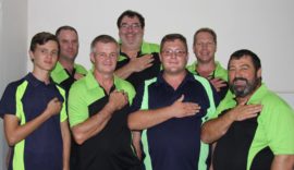 Bo: Die Matlosana mansspan: Markus Rusch, Christo Ludick (kaptein), Sarel Liebenberg, Brendon Dubber, Pieter Oosthuizen, Gert van Niekerk en Pokkel Oosthuizen (spanbestuurder).