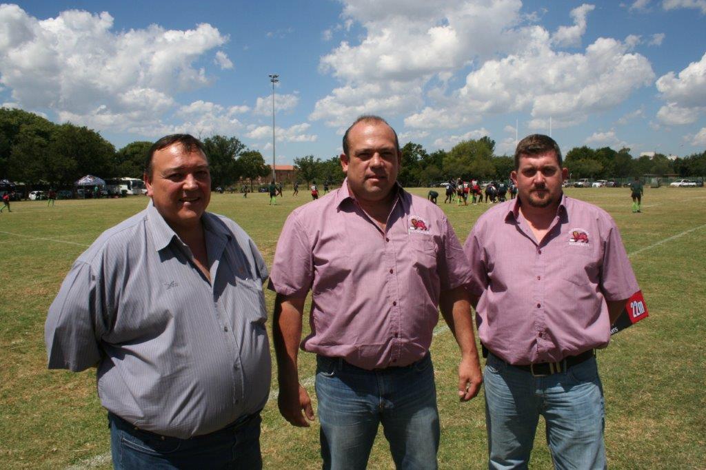 Eugene Fourie, Frank Redelinghuys en Lourens Harmse.