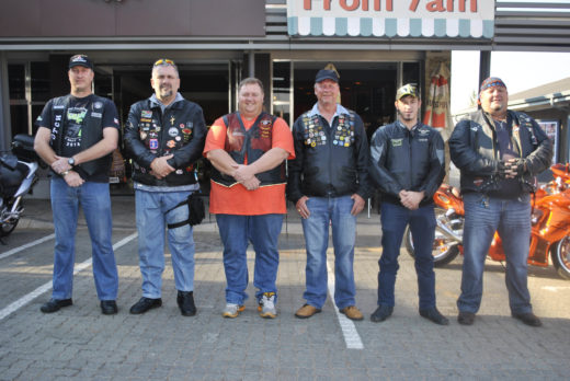 Francois Wiid (Real Steele), Victor dos Reis (Busa Riders SA), Jannie Delport (Potch Bulldogs), Pieter Blignaut (Potch Kings), Stefan Swanepoel (Team 22) and Matt Ewen (Lords and Ladies.) Photo: Cadesia de Bruin
