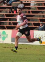 Diederik Oberholzer in aksie teen Randfontein.