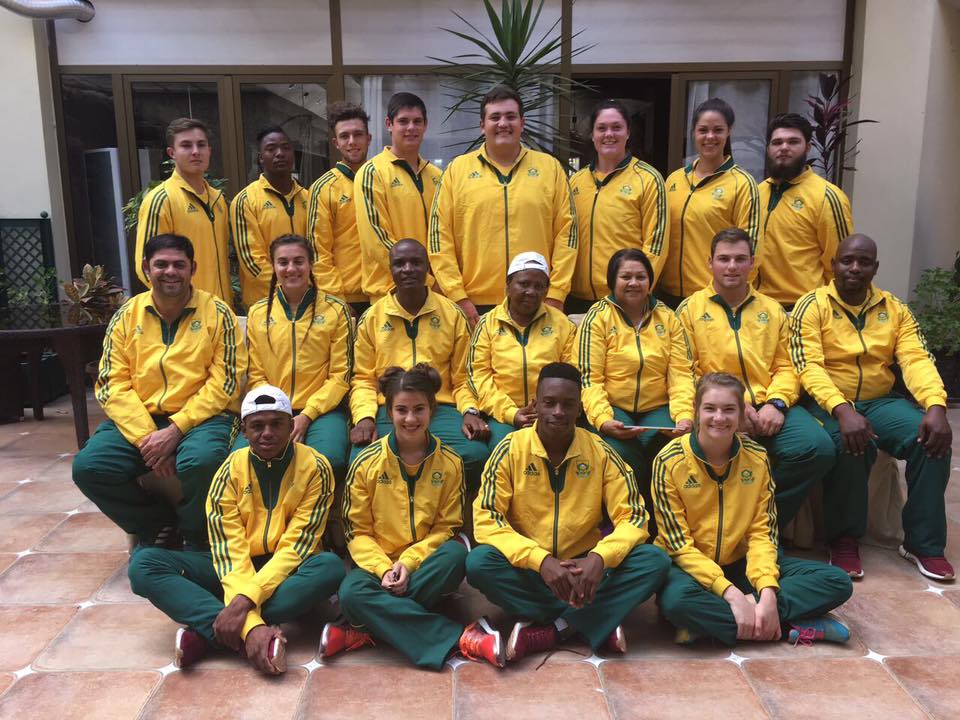 Die 0.20 Junior Atletiekspan wat Suid-Afrika in Algerië verteenwoordig het.