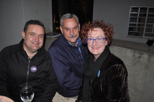 Wilmer Muller, Chris de Bruin en Alexa Strachan. Foto: Marianke Saayman