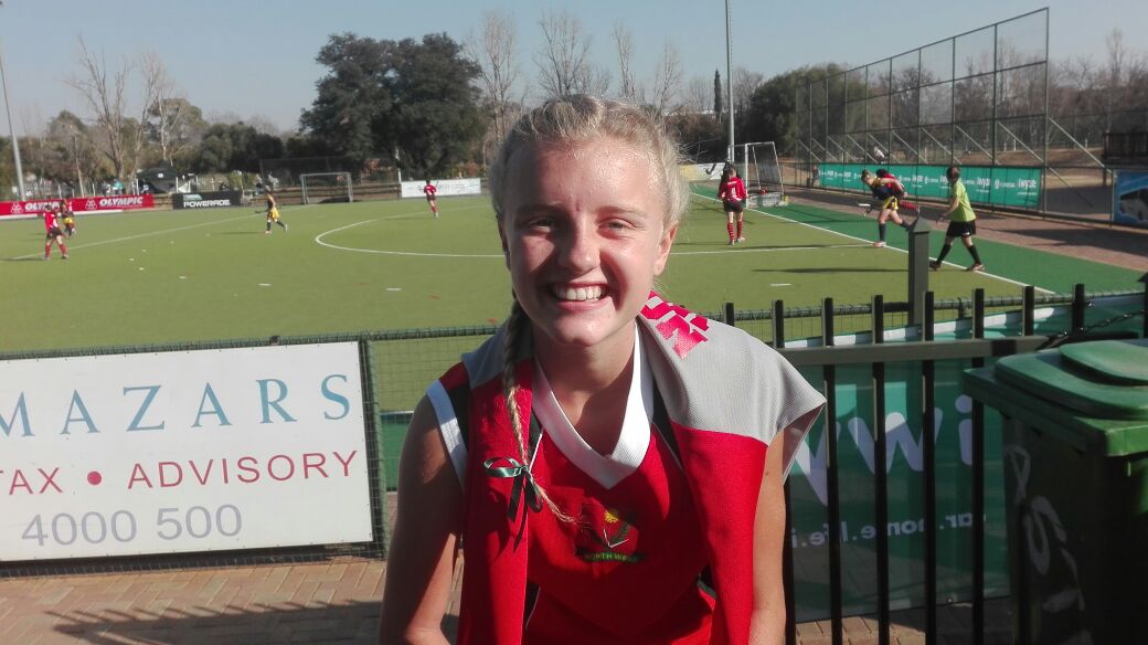 Jhenelle de Villiers van Gimmies is vir die SA o.16A-hokkiespan gekies.
