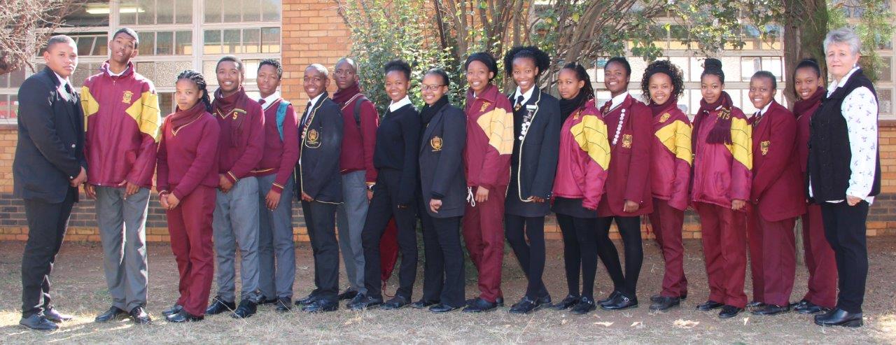 HTS Potchefstroom se Graad 12 Afrikaanse Olimpiade span wat deelgeneem het.