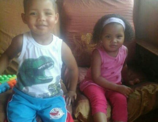 Aden Anthony en sy sussie Leandra.