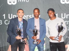 Elroy Gelant (Road Running), Mthobisi Baloyi (Cross Country) and Caster Semenya (Track and Field) were the ACNW's athletes of theyear in their respective disciplines.