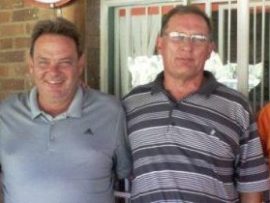 Die wenners van die Fiber Guard gholfdag: Gawie Wolvaard, Naas Lategan (Fibre Guard), Christo Meintjies en SP Campher.