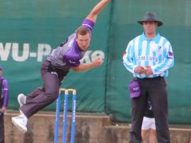 Jovaun van Wyngaardt picked up the man of the match with a fantastic all round display with bat and ball against Tuks at the Ibbies oval today.