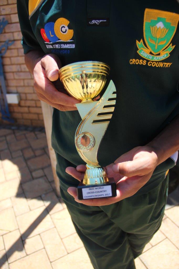 Die trofee wat Baren Davids in Frankryk gekry het.