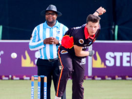 Timothy Malan het almal se aandag met sy vier paaltjies in vier balle gekry teen Gimmies op Senwespark.