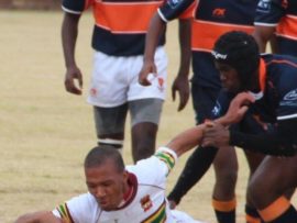 Leon Pheto scored a brilliant try for THS.