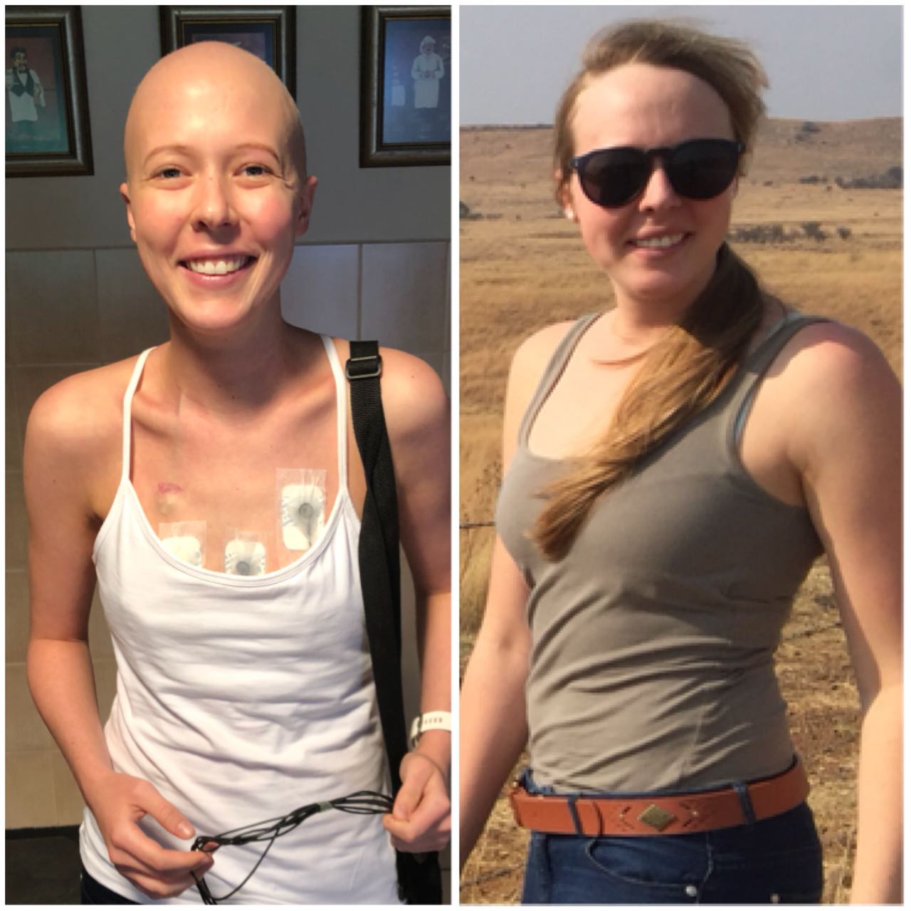 Jeané before and after the cancer took over. Photo: Facebook