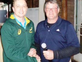 Rikus Vermooten saam met Lourie van der Merwe.