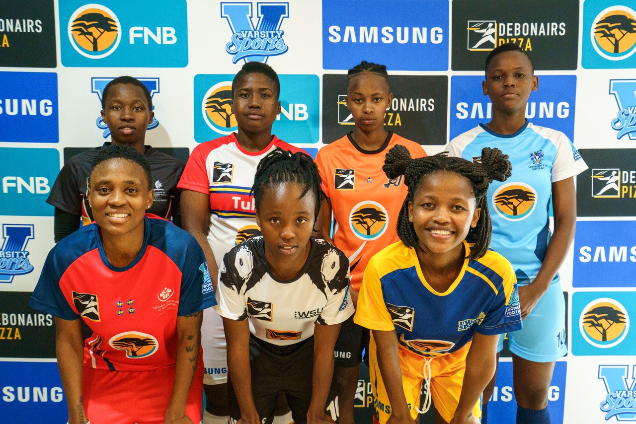 Varsity Football Women's captains line up at the Varsity Football launch (Varsity Sport/Kevin Sawyer)