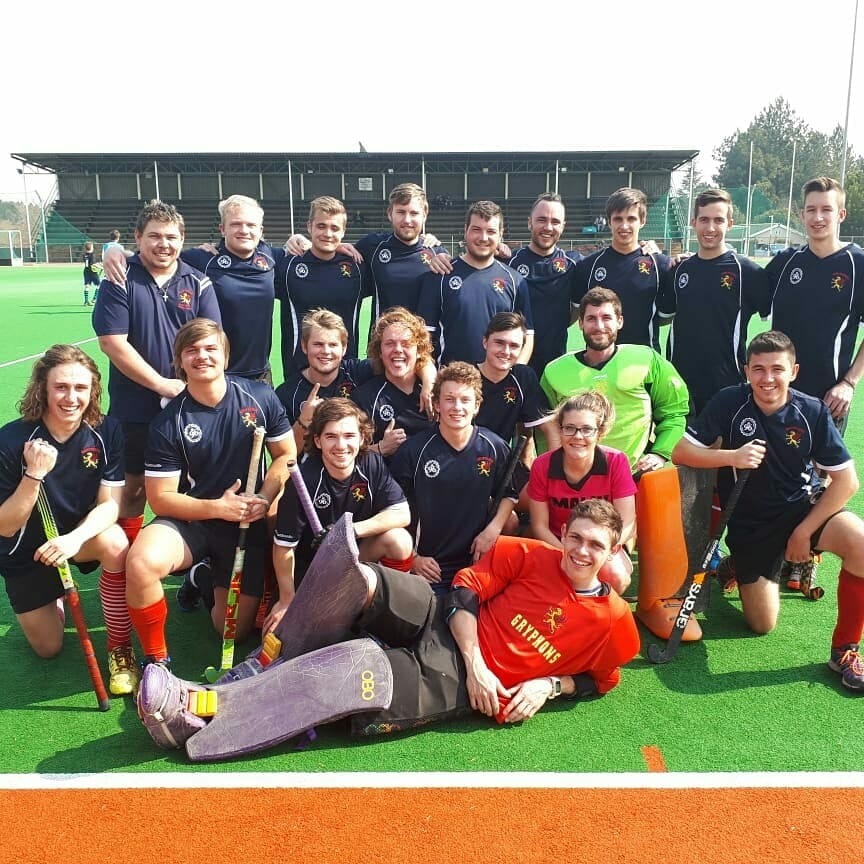 Die manspan van die Gryphons hokkieklub.