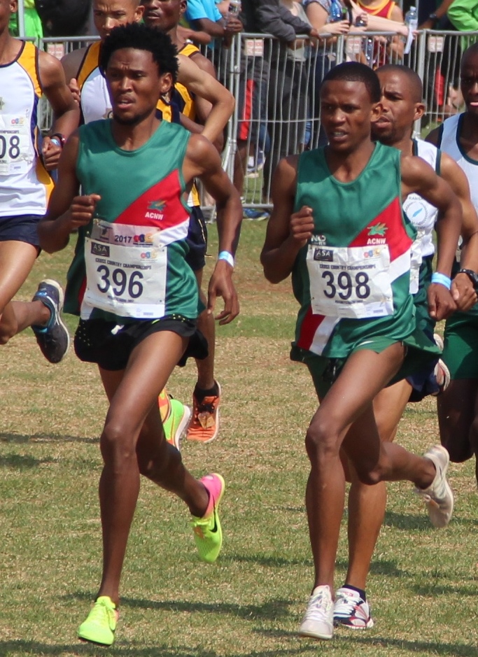 Joel Mmone en Thabang Mosiako gaan twee van ASNW se aanspraakmakers wees by Saterdag se SA landloopkampioenskappe. Foto: Wouter Pienaar