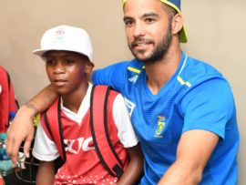 JP Duminy with Tyrese Koen