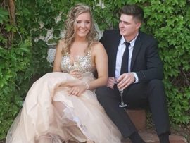 Ruechelle van Eden van Hoërskool Gimnasium en haar metgesel HA Louw
