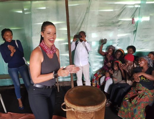 Janet Potgieter in Goma. Photo: Provided